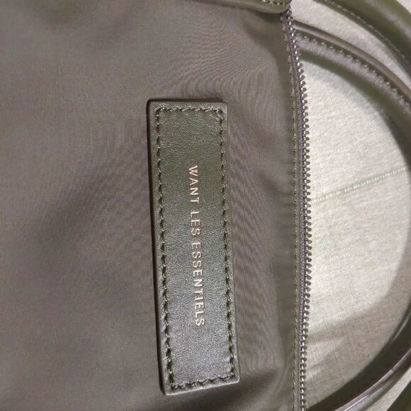 WANT Les Essentiels O'Hare Italian Nylon Unisex Handbag - Khaki - Picture 7 of 11